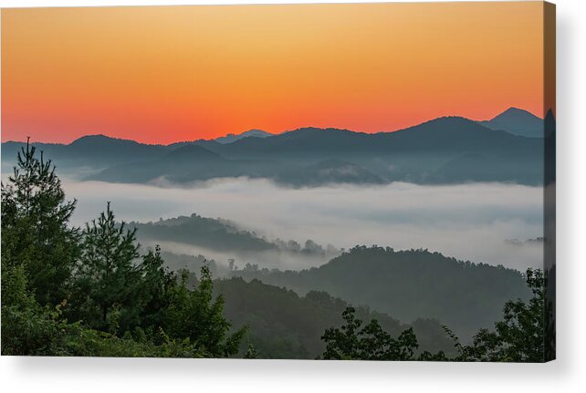 Before Sunrise Acrylic Print featuring the photograph First Light #2 by Marcy Wielfaert