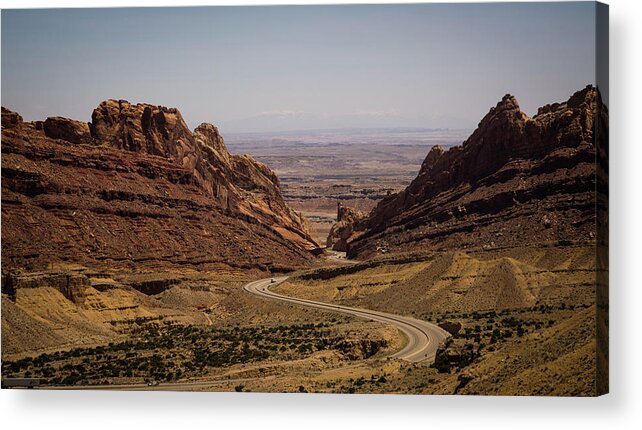 Road Acrylic Print featuring the photograph Follow Me #1 by Alex Lapidus