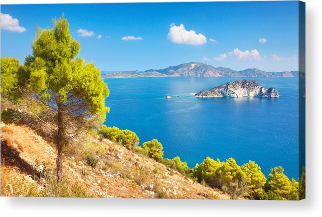 Landscape Acrylic Print featuring the photograph Greece - Zakynthos Island, Ionian Sea #1 by Jan Wlodarczyk