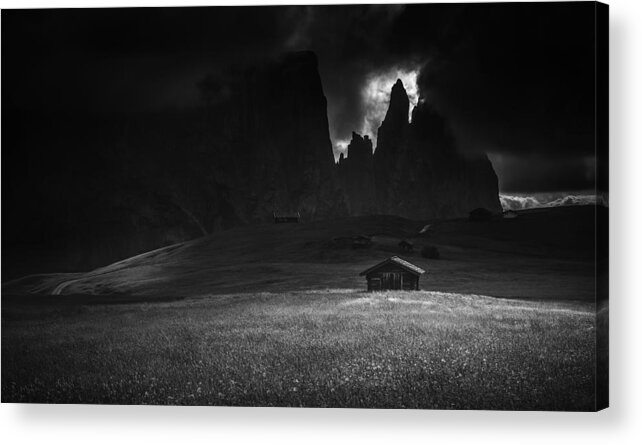 Landscape Acrylic Print featuring the photograph Alpe Di Siusi #2 by Ales Krivec