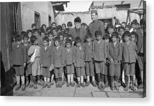 Problems Acrylic Print featuring the photograph Armenian Orphans #2 by Bettmann