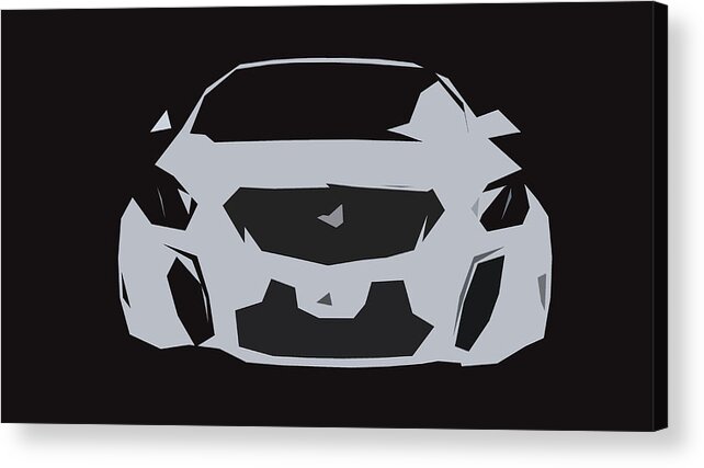 Car Acrylic Print featuring the digital art Buick Regal GS Abstract Design #2 by CarsToon Concept