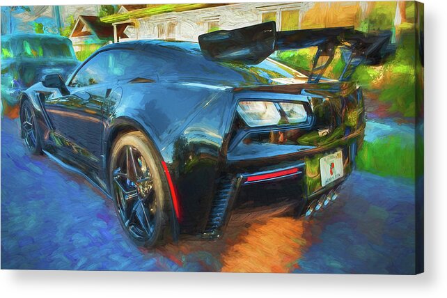 2019 Chevrolet Corvette Zr1 Acrylic Print featuring the photograph 2019 Chevrolet Corvette ZR1 X135 by Rich Franco