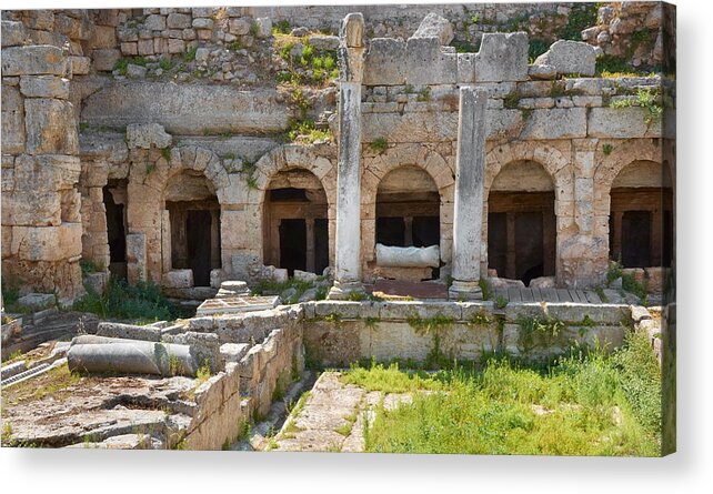 City Acrylic Print featuring the photograph Ruins Of The Ancient City Of Corinth #3 by Jan Wlodarczyk