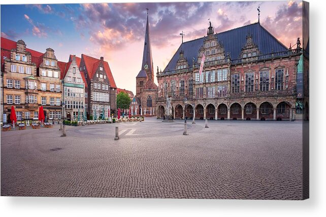 Landscape Acrylic Print featuring the photograph Bremen, Germany. Cityscape Image #4 by Rudi1976