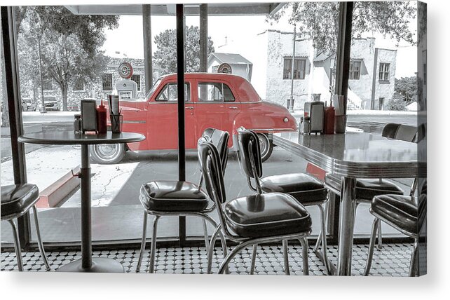 50's Acrylic Print featuring the photograph 50's American Diner by Darrell Foster