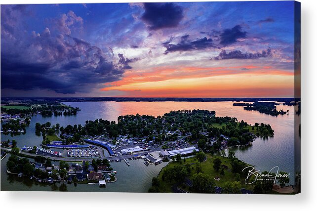  Acrylic Print featuring the photograph Indian Lake Sunset #7 by Brian Jones