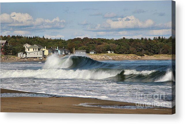 Landscape Acrylic Print featuring the photograph A Surfers Paradise At Popham Beach by Sandra Huston
