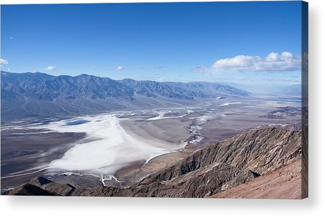 Landscape Acrylic Print featuring the photograph Alkali Flats Death Valley by Allan Van Gasbeck