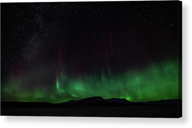 Iceland Acrylic Print featuring the photograph Aurora Borealis 2018 #1 by Framing Places