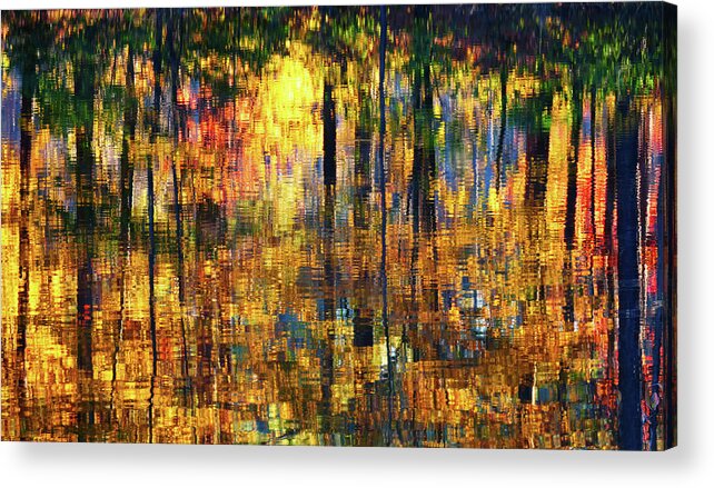 Alabama Acrylic Print featuring the photograph Autumn Reflections by Bill Chambers