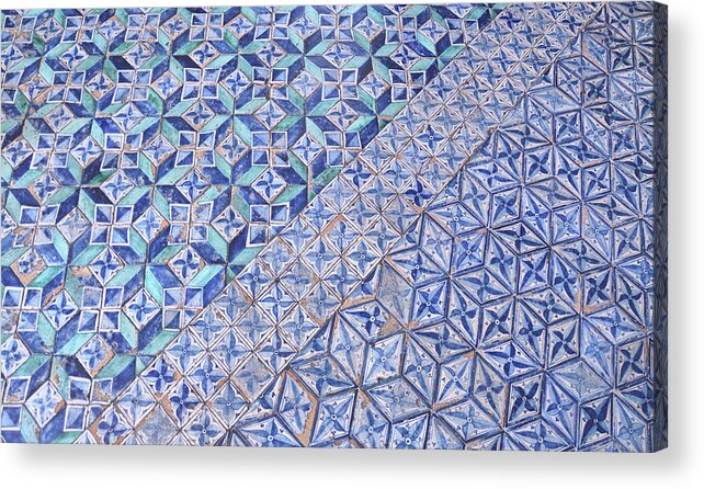 Architecture Acrylic Print featuring the photograph Blue Mosaic by JAMART Photography