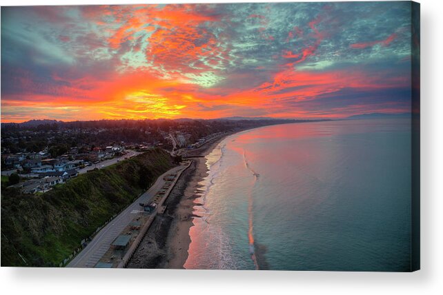 Above Acrylic Print featuring the photograph Crack of Dawn by David Levy