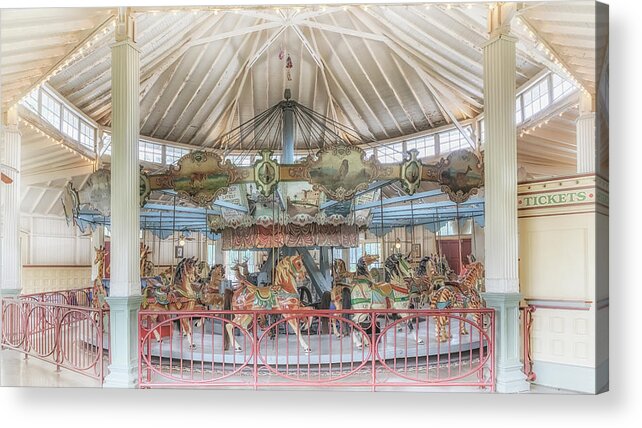 Carousel Acrylic Print featuring the photograph Dentzel Carousel by Susan Rissi Tregoning