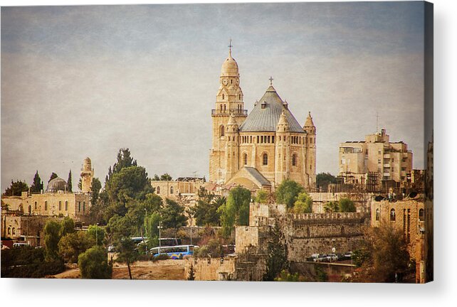 Tranquility Acrylic Print featuring the photograph Dormition Abbey, Jerusalem by Christopher Chan