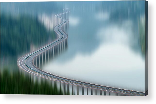 Mood Acrylic Print featuring the photograph Dreaming Road by Glenn Wu