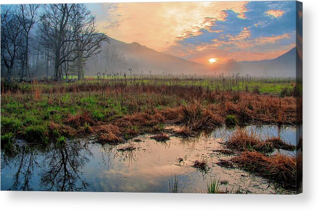 Great Smoky Mountains Naitonal Park Acrylic Print featuring the photograph Early by Marcy Wielfaert
