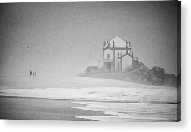Church Acrylic Print featuring the photograph First Winter Morning by Jorge Pena