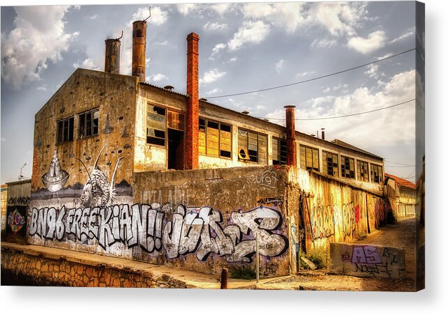 Abandoned Acrylic Print featuring the photograph Ghost factory by Micah Offman