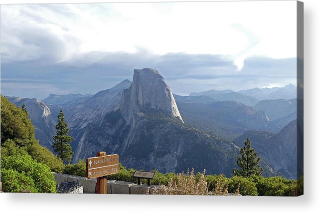 Usa Acrylic Print featuring the pyrography Glacier Point by Magnus Haellquist
