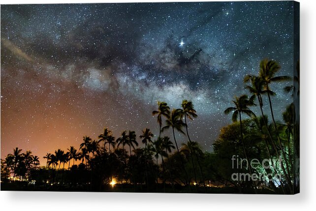 Milky Way Acrylic Print featuring the photograph Hawaii Night by Mark Jackson