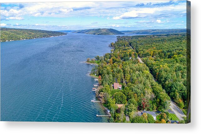 Finger Lakes Acrylic Print featuring the photograph Keuka Center Point by Anthony Giammarino