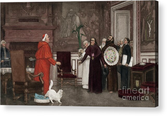 La Fete De Son Eminence Acrylic Print featuring the painting La Fete de Son Eminence by Jose Frappa