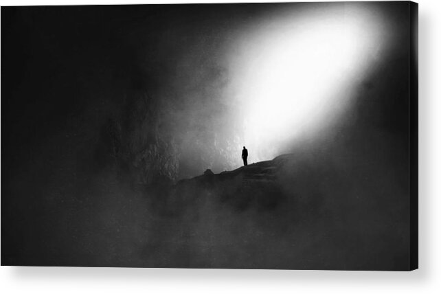 Conceptual Acrylic Print featuring the photograph Lost by Radin Badrnia