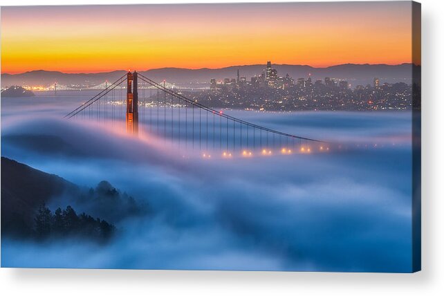 Sunrise Acrylic Print featuring the photograph Melody Of Sunrise by Jiong Chen