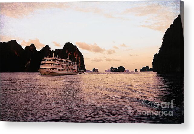 Vietnam Acrylic Print featuring the photograph Mixed Tones Gulf of Tonkin Au Co Cruise by Chuck Kuhn