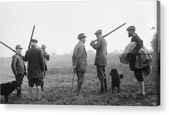 People Acrylic Print featuring the photograph Pheasant Hunters by W. G. Phillips