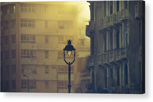 Street Acrylic Print featuring the photograph Recapturing Alexandria - Scene Forty Three by Mohamed Fawzy Kutp