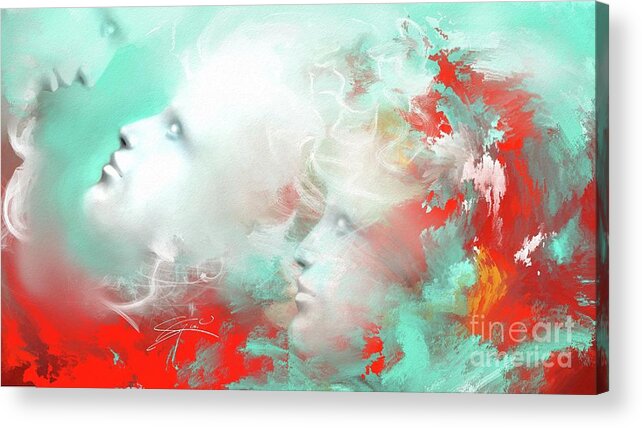  Acrylic Print featuring the painting Reconnect by Artificium -