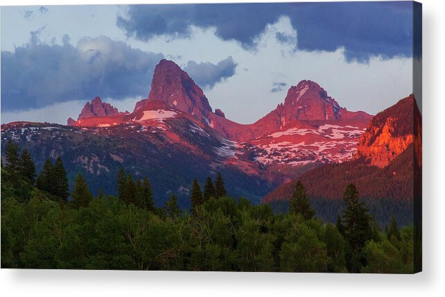 Relive Acrylic Print featuring the photograph Reliving the Tetons by Chad Dutson