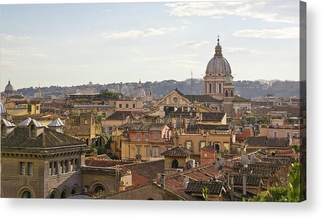Outdoors Acrylic Print featuring the photograph Rome Cityscape by Marco Poggioli