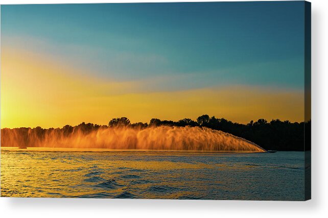 Action Acrylic Print featuring the photograph Roostertail by Robert FERD Frank