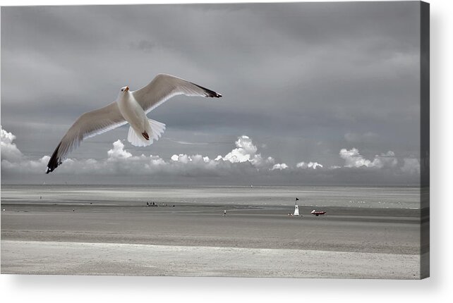 Belgium Acrylic Print featuring the photograph Seaside Mood by Yvette Depaepe