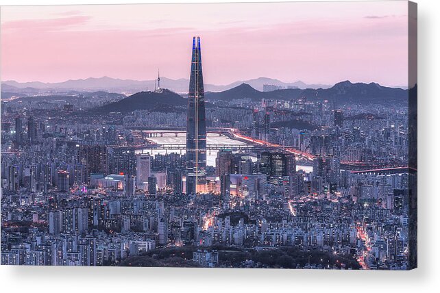 Seoul Acrylic Print featuring the photograph Seoul City by Gwangseop Eom