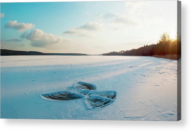 Scenics Acrylic Print featuring the photograph Snow Angel by Sah