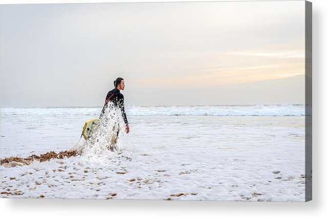 Surfing
Ocean
Sport
Girl Acrylic Print featuring the photograph Surfing by Luc Verhoeven