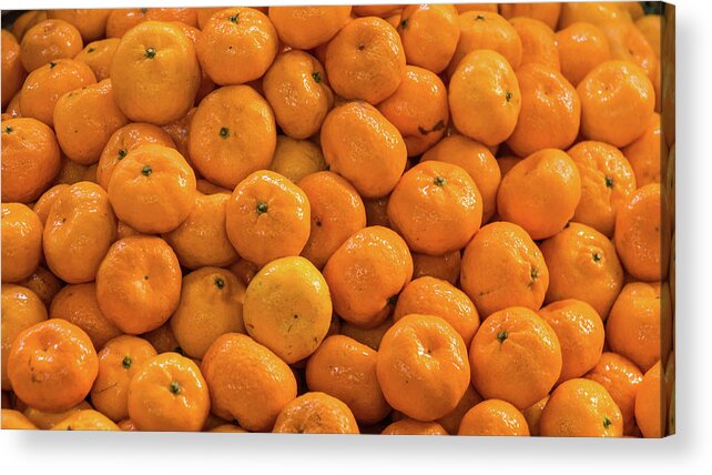 Fruit Acrylic Print featuring the photograph Tangerine Citrus Fruit by Ann Moore