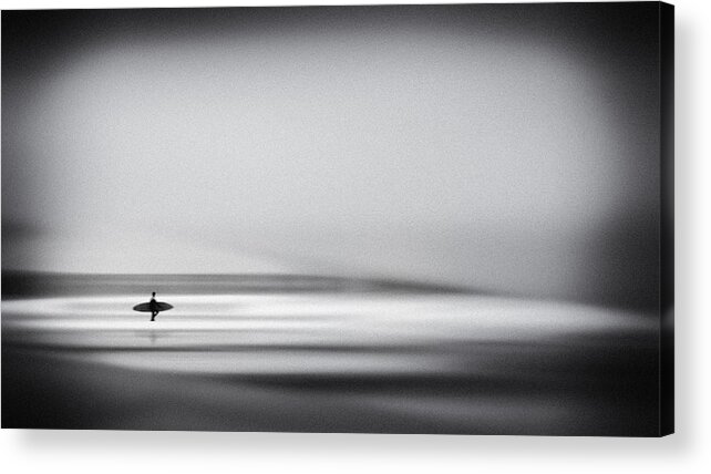 Surfing Acrylic Print featuring the photograph The Surfer by Ina Tnzer