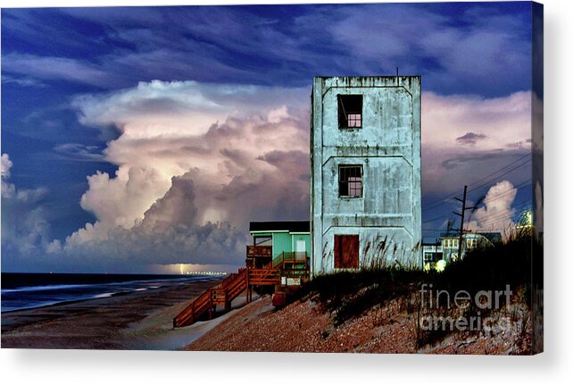 Sunrise Acrylic Print featuring the photograph Tower 3 Storm by DJA Images