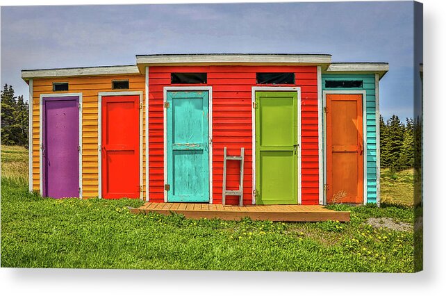  Acrylic Print featuring the photograph Which door would you enter? by Paul James Bannerman