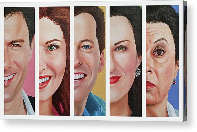 Will And Grace Acrylic Print featuring the painting Will and Grace by Vic Ritchey