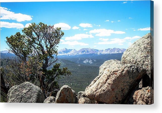  Acrylic Print featuring the photograph Windriver Mountains #1 by Laura Terriere