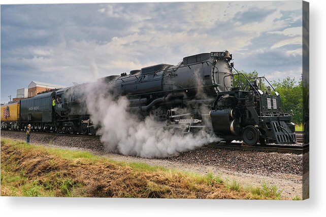 Big Boy #4014 Steam Locomotive Acrylic Print featuring the photograph Big Boy #4014 Steam Locomotive by Robert Bellomy