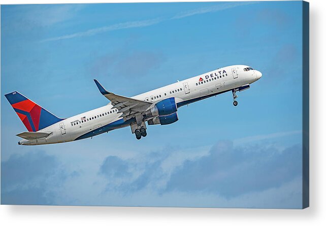 Delta Acrylic Print featuring the photograph Delta Airline #2 by Dart Humeston