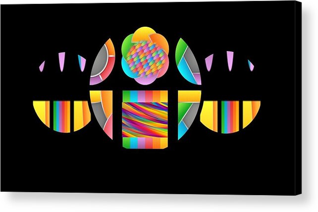 Abstract Acrylic Print featuring the digital art Abstraction by Nancy Ayanna Wyatt