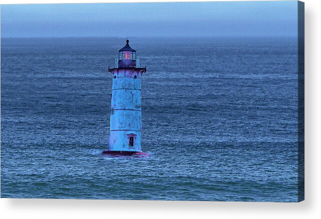 Climate Change Acrylic Print featuring the photograph An Almost Open Sea by Edward Shmunes